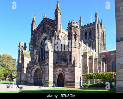 Hereford Cathedral, Kathedrale, Hereford, Herefordshire, England, Vereinigtes Königreich Stockfoto