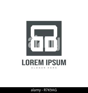 Initial Logo Design. minimalistische Schreiben logo Template Design Stock Vektor