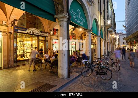 Italien, Lombardei, Mantua (Mantova), als Weltkulturerbe von der UNESCO, Via Vitruvio Stockfoto