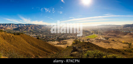 San Luis Obispo gesehen vom Cerro Peak Stockfoto