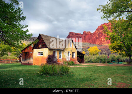 Historische Gifford Bauernhaus in Capitol Reef National Park Stockfoto