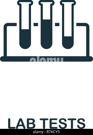 Laborversuche Symbol. Premium Design aus dem Gesundheitswesen. Pixel Perfect Laborversuche Symbol für Web Design, Anwendungen, Software, drucken Stock Vektor