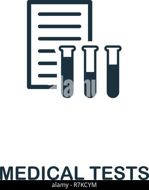 Medizinische Tests Symbol. Premium Design aus dem Gesundheitswesen. Pixel Perfect medizinische Tests Symbol für Web Design, Anwendungen, Software, drucken Stock Vektor