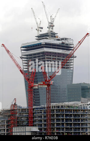 LONDON, GROSSBRITANNIEN, 25. Januar: Skyscraper Baustelle in London am 25. Januar 2013. 20 Fenchurch Street Baustelle Stadt in London, Stockfoto