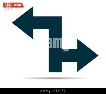 Symbol Pfeil Grafik, Recycling logo Vector Illustration Stock Vektor