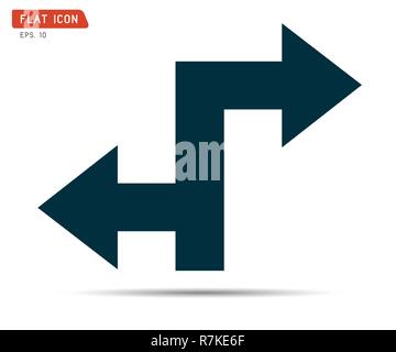 Symbol Pfeil Grafik, Recycling logo Vector Illustration Stock Vektor