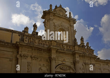 Die Kathedrale, die Piazza del Duomo, Lecce, Apulien, Italien Stockfoto