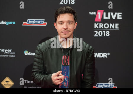 Bochum, Deutschland. 07 Dez, 2018. Nico SANTOS, Musiker, Sänger, Sängerin, Porträt, auf dem roten Teppich der EinsLive Krone Zeremonie am 06.12.2018 in Bochum/Deutschland | Verwendung der weltweiten Kredit: dpa/Alamy leben Nachrichten Stockfoto