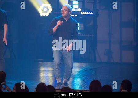 Bochum, Deutschland. 07 Dez, 2018. Axel BOSSE, Musiker, Sänger, Sängerin, spielt, singt, singt, vollen Körper, während die EinsLive Krone Zeremonie am 06.12.2018 in Bochum/Deutschland | Verwendung der weltweiten Kredit: dpa/Alamy leben Nachrichten Stockfoto