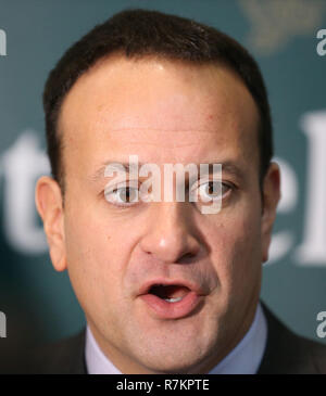 Irische Premierminister Leo Brexit Varadkar gibt an, dass die Abkommen mit der EU ist das einzige Angebot auf dem Tisch". Dublin, Irland Stockfoto