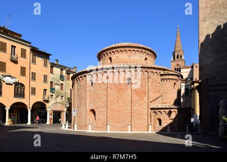 Italien, Lombardei, Mantua (Mantova), als Weltkulturerbe von der UNESCO, der Piazza Concordia, der Rotonda di San Lorenzo Stockfoto