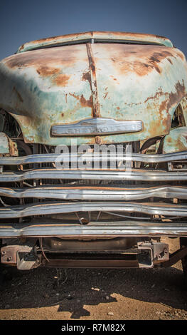 Altes Auto Wrack auf Solitare, Namibia Stockfoto