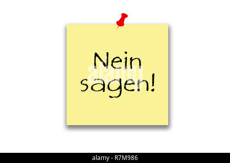 Hinweis sagen Nein! Stockfoto