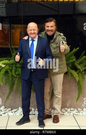 Rom 10 Dic 2018 - Hotel le Meridienne Visconti - Film Präsentation AMICI KOMMEN PRIMA Christian De Sica und Massimo Boldi Credit: Giuseppe Andidero Stockfoto