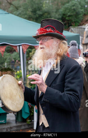 Samstag, 08 Dezember 2018-T er jährliche Lymm Dickensian Festival in Warrington, Cheshire, England, UK. Stockfoto