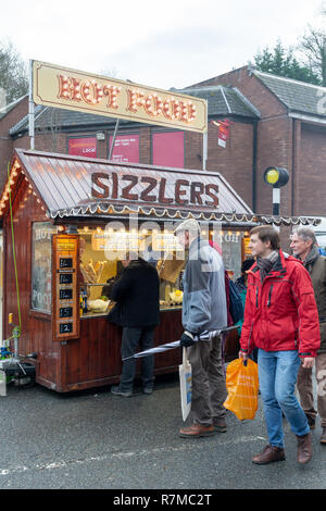 Samstag, 08 Dezember 2018-T er jährliche Lymm Dickensian Festival in Warrington, Cheshire, England, UK. Stockfoto