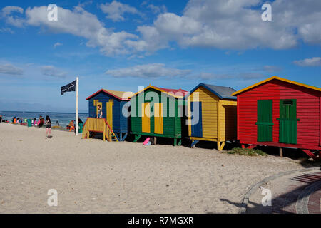 Badehaus Muizenberg Kapstadt Stockfoto