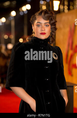 Izuka Hoyle kommt an die Europäische Erstaufführung von Mary Queen of Scots bei Cineworld Leicester Square, London. Stockfoto