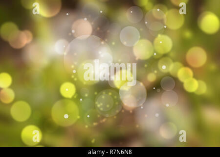 Abstrakte Natur Hintergrund, Bild der grüne Garten Hintergrund verschwommen, De konzentrierte sich der natürlichen grünen Blatt verschwommenen Hintergrund. Bokeh Effektbeleuchtung. Stockfoto