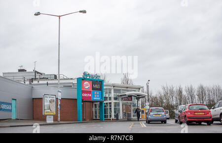 Knutsford Autobahnraststätte auf der M6 in Cheshire Stockfoto