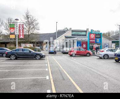 Knutsford Autobahnraststätte auf der M6 in Cheshire Stockfoto