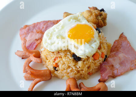 Thai Food, Amerikanische gebratener Reis Stockfoto