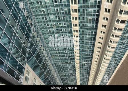High-rise apartment Gebäuden Draufsicht in St. Petersburg Stockfoto