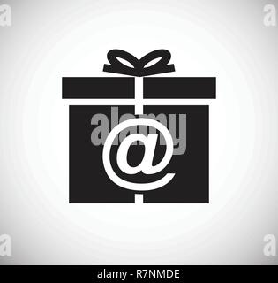Online shopping Geschenk Symbol auf weißem Hintergrund für Grafik- und Webdesign, modernen einfachen Vektor unterzeichnen. Internet Konzept. Trendy Symbol für Web site Design web-Taste oder mobile App. Stock Vektor