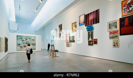 Eine Ausstellung Galerie im Es Baluard Museum in Palma de Mallorca. Stockfoto