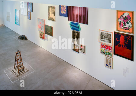 Ausstellungsgalerie, Es Baluard Kunstmuseum, Palma de Mallorca. Stockfoto