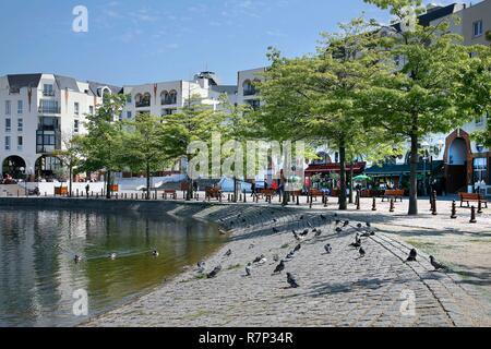 Frankreich, Val de Marne, Creteil, der Hafen, Quai des Jetzt Stockfoto
