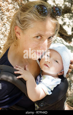 Mutter und Sohn Stockfoto