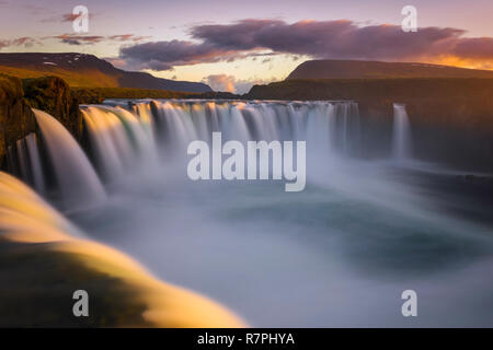 Goðafoss Wasserfall Islands Stockfoto