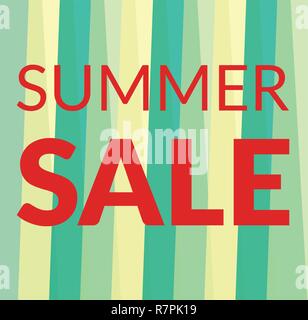 Verkauf banner Template design Summer Sale Angebot Stock Vektor