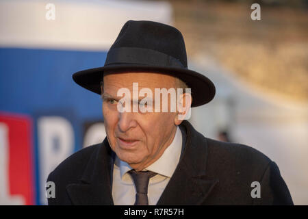 London, Großbritannien. 11. Dezember 2018 Brexit hohe Drama in Westminster Vince Cable, Bibliothek Dem Führer im Gespräch mit den Medien auf Brexit Credit Ian Davidson/Alamy leben Nachrichten Stockfoto