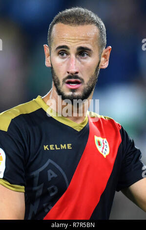 SEVILLA, 09-12-2018. Primera Division Liga. LaLiga. Estadio Benito Villamarin. Alejandro Gálvez (Rayo Vallecano) während des Spiels Real Betis - Rayo Vallecano. Stockfoto