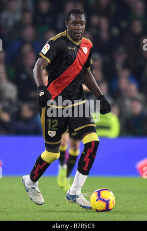 SEVILLA, 09-12-2018. Primera Division Liga. LaLiga. Estadio Benito Villamarin. Giannelli Imbula (Rayo Vallecano) während des Spiels Real Betis - Rayo Vallecano. Stockfoto