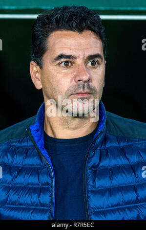 SEVILLA, 09-12-2018. Primera Division Liga. LaLiga. Estadio Benito Villamarin. Michel Sanchez (Rayo Vallecano) während des Spiels Real Betis - Rayo Vallecano. Stockfoto