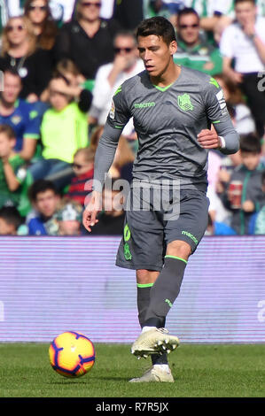 SEVILLA, 02-12-2018. Primera Division Liga. LaLiga. Estadio Benito Villamarin. Hector Moreno (Real Sociedad) während des Spiels Real Betis - Real Sociedad. Stockfoto