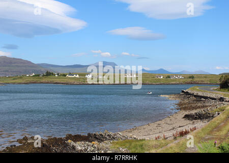 Eine malerische aber remote-Gemeinschaft in der Nähe von Bunessan auf der Isle of Mull in Schottland. Stockfoto