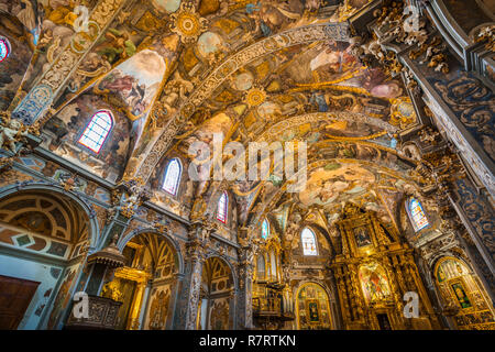 San Nicolas Kirche. Sixtinische Kapelle von Valencia. Barockes Fresko. Valencia. Comunidad Valencia. Spanien. Europa Stockfoto