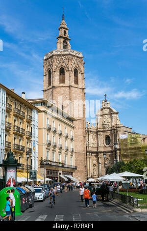 Miguelete, Glockenturm der Kathedrale Santa Maria de Valencia. Valencia. Comunidad Valenciana. Spanien Stockfoto