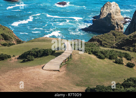 Muelle de las Almas (Dock der Seelen) in Cucao - Insel Chiloe, Chile Stockfoto