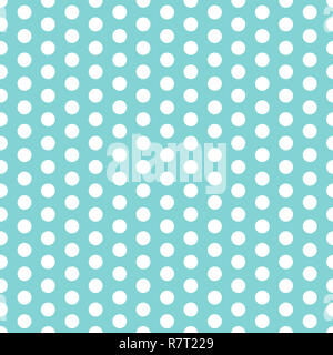 Nahtlose Polka Dot Muster blau und weiß. Design für Tapeten, Stoffe, Textil, Verpackung. Einfache Hintergrund Stockfoto