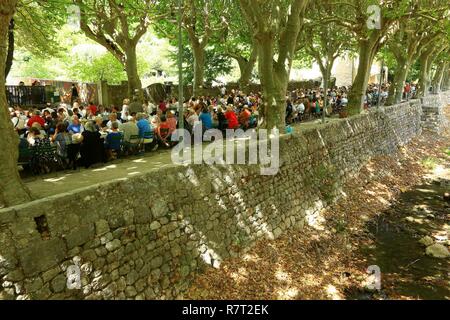 Frankreich, Var, Dracenie, Kaiserwahl, Fest des Heiligen Rochus, 16. August 2015 Stockfoto