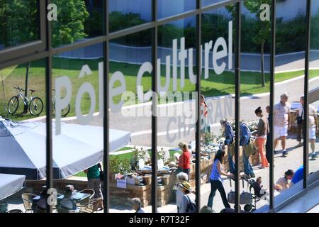 Frankreich, Var, Dracenie, Draguignan, Espace Chabran, Kulturzentrum, nachhaltige Frühlingsfest 31. Mai Buch Verkauf Stockfoto