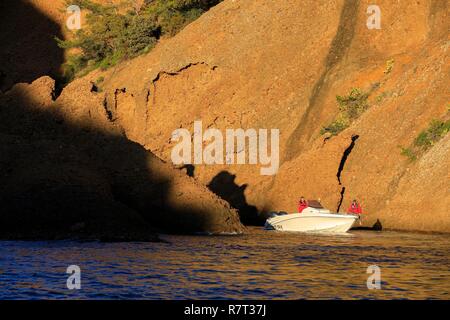 Frankreich, Bouches-du-Rhone, Calanques National Park, La Ciotat, Anse de Figuerolles Stockfoto
