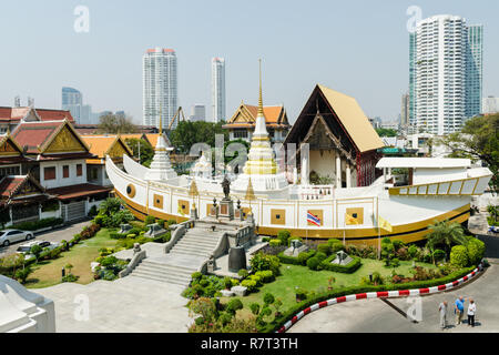 Wat Yannawa oder Boot Tempel, Bangkok, Thailand Stockfoto