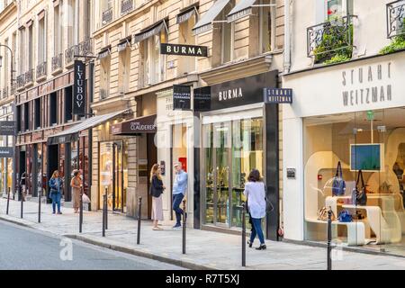 Frankreich, Paris, Rue du Faubourg Saint Honore Stockfoto