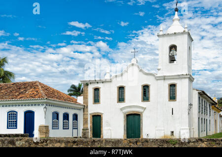 Capela de Nossa Senhora das dores Kapelle, Paraty, Rio de Janeiro, Brasilien Stockfoto